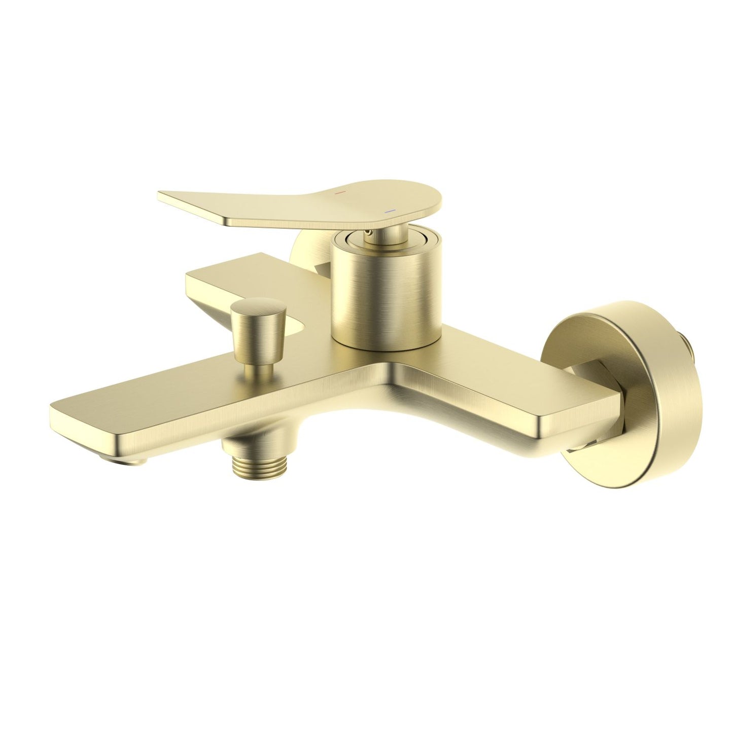 Aquavit Flow brushed gold solid brass wall-mounted bath shower mixer AT282200
