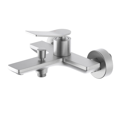 Aquavit Flow brushed nickel solid brass wall-mounted bath shower mixer AT282200