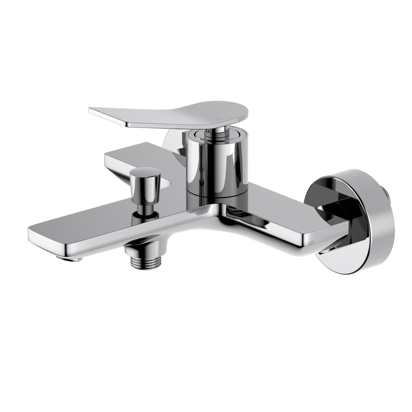 Aquavit Flow chrome solid brass wall-mounted bath shower mixer AT282200