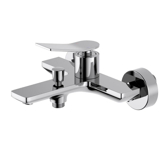 Aquavit Flow chrome solid brass wall-mounted bath shower mixer AT282200