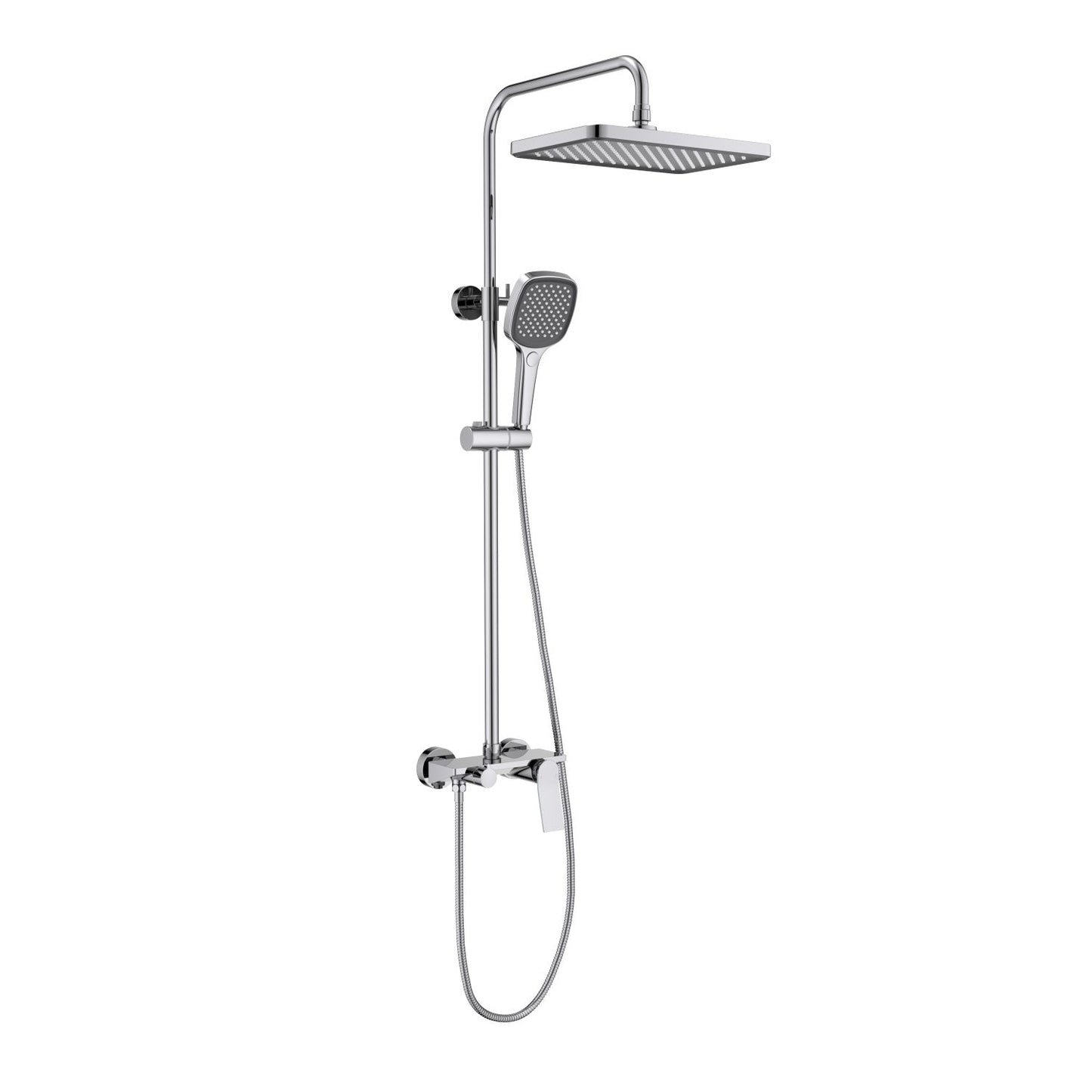 Aquavit Flow chrome solid brass three-outlet wall-mounted shower column AT286301