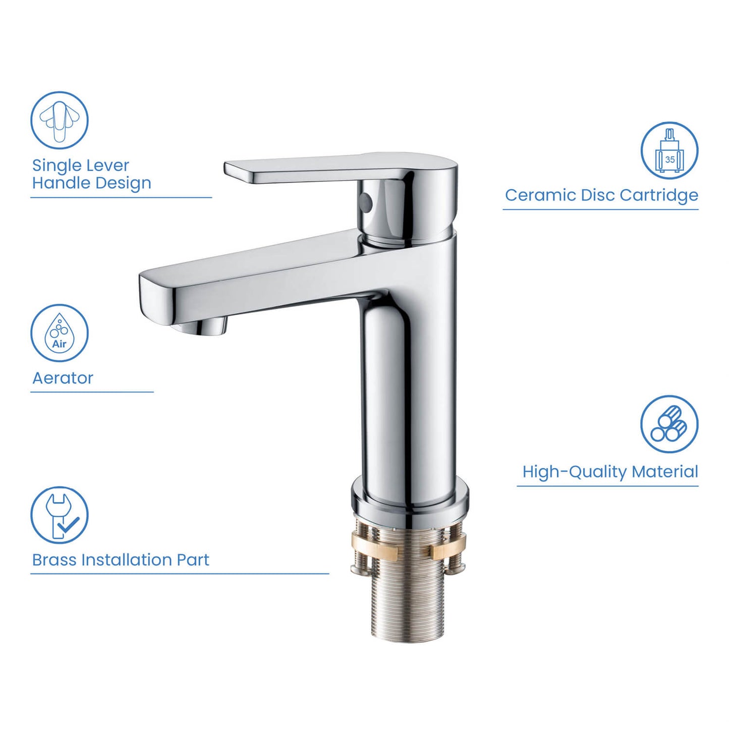 Aquavit Sense single handle basin mixer AT421100