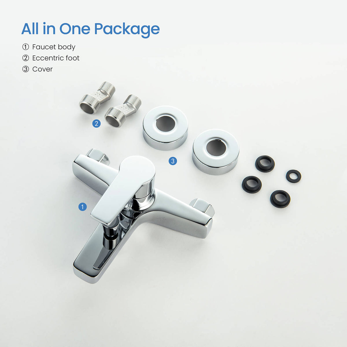 Aquavit Sense single handle bath shower mixer with pull out diverter AT422200