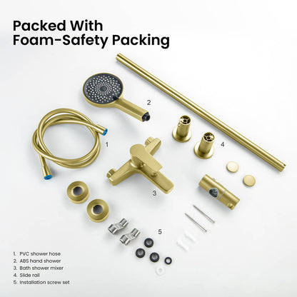 Aquavit Sense AT422201 bath shower mixer set components 