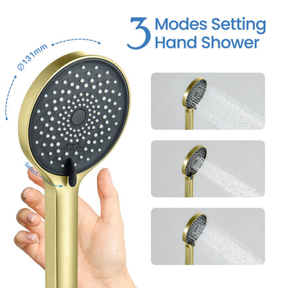 Aquavit Sense three-function ABS hand shower spray mode demonstration