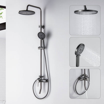 Aquavit Sense three-outlet shower column with head shower and hand shower functions