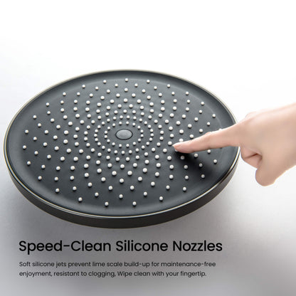 Aquavit Sense head shower with easy-clean silicone nozzles