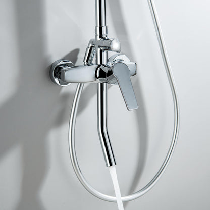 Aquavit Sense AT426100 solid brass mixer and integrated bath spout close-up