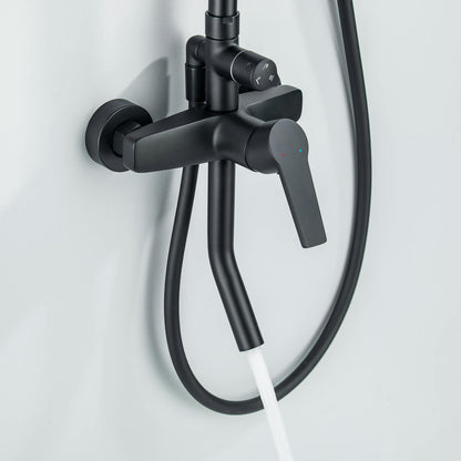Aquavit Sense matte black mixer and bath spout close-up