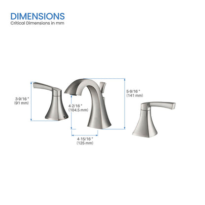 Aquavit Premium Three-Hole Basin Mixer Faucet in Solid Brass AT460014