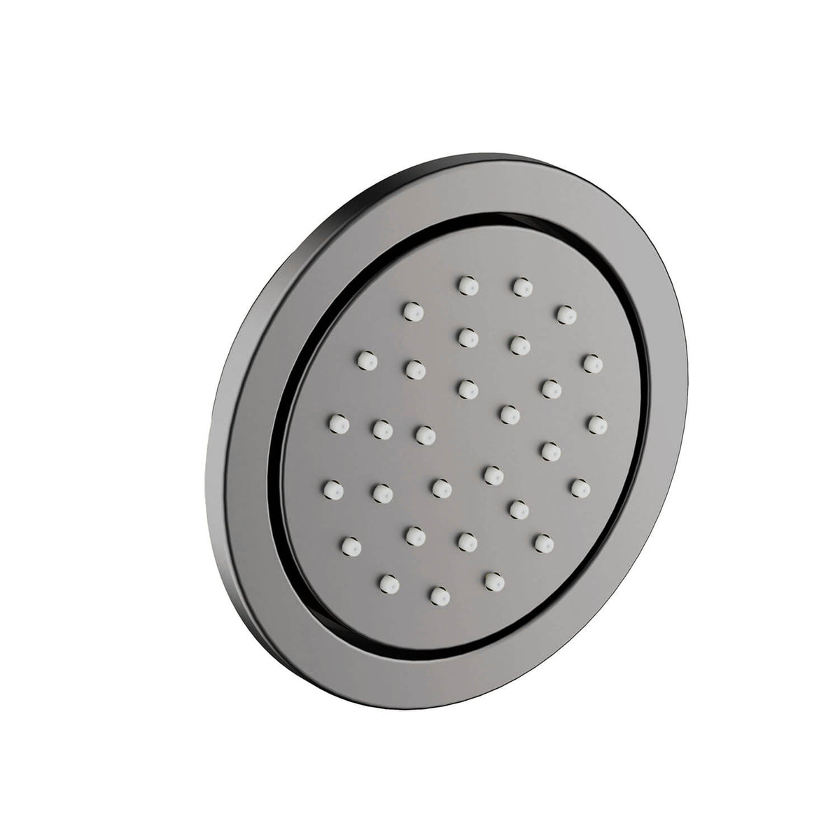 BJ02 brushed Gunmetal round concealed brass body jet