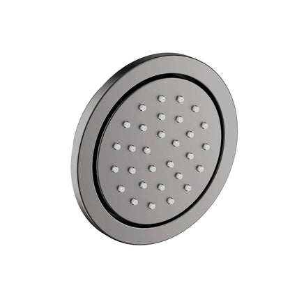 BJ02 brushed Gunmetal round concealed brass body jet