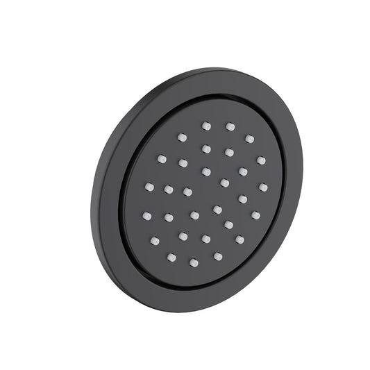 BJ02 matte black round concealed brass body jet