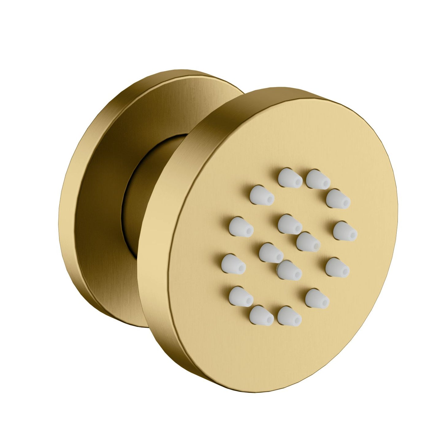 BJ04 brushed brass round adjustable body jet