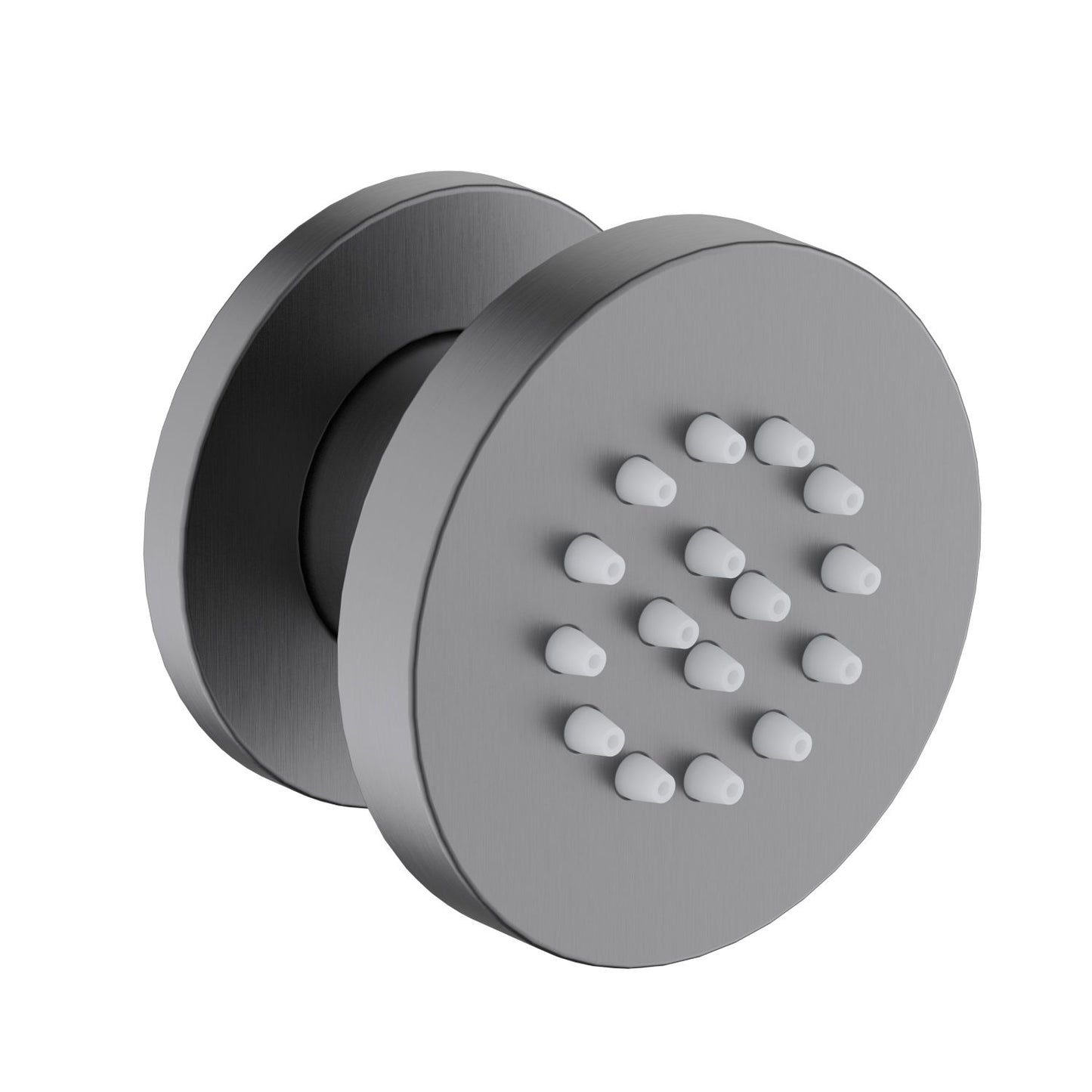 BJ04 brushed gunmetal round brass adjustable body jet