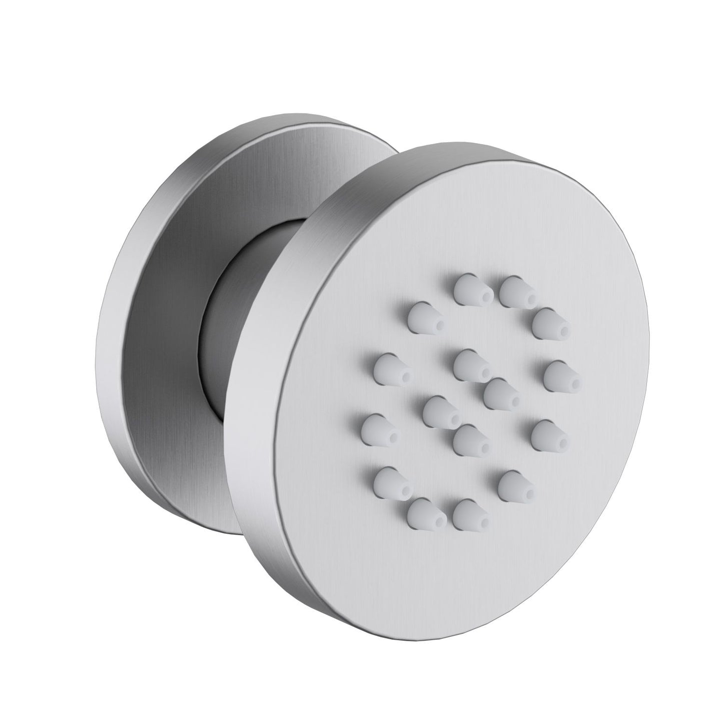 BJ04 brushed nickel round brass adjustable body jet