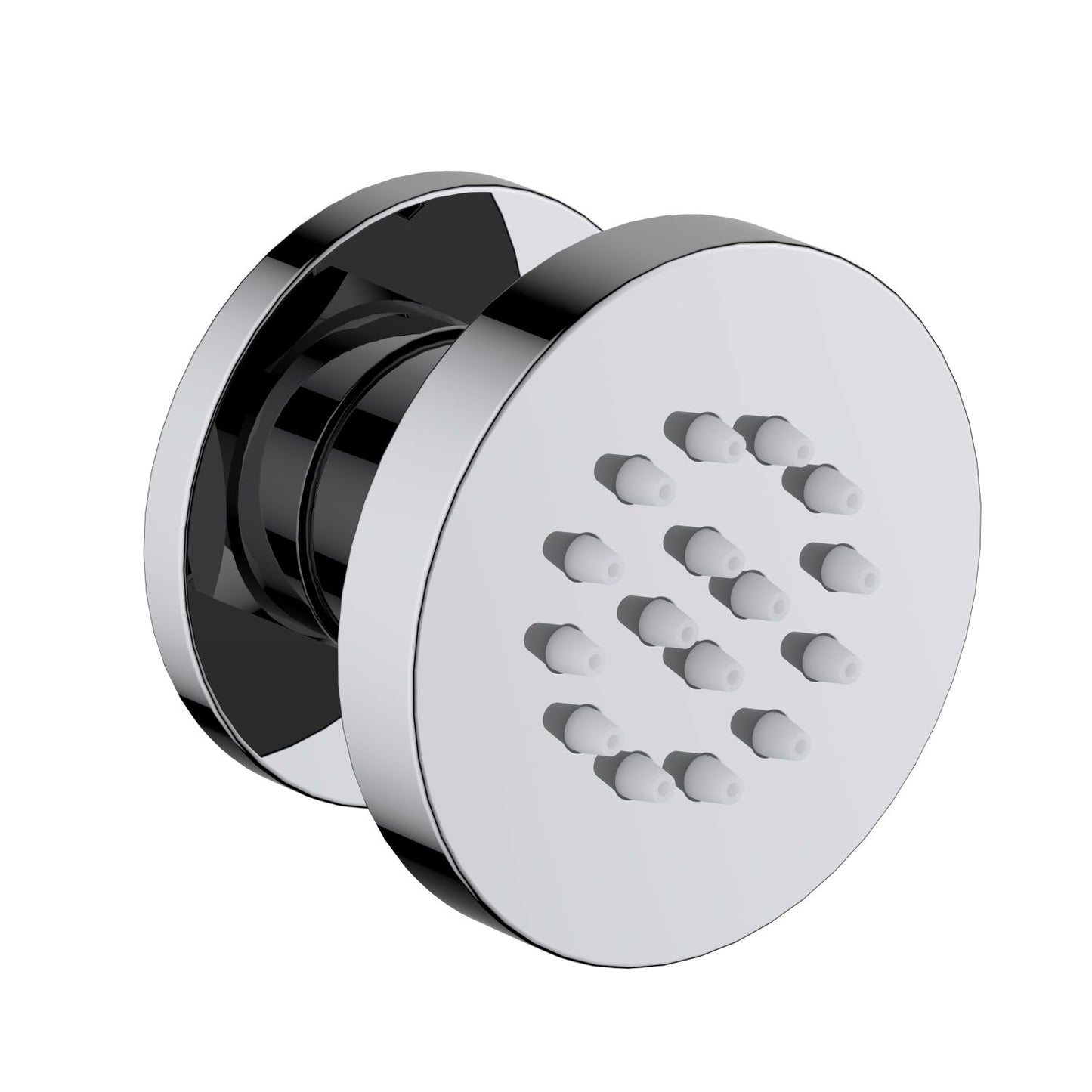 BJ04 chrome round brass adjustable body jet
