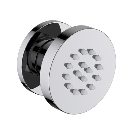BJ04 chrome round brass adjustable body jet