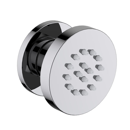 BJ04 chrome round brass adjustable body jet