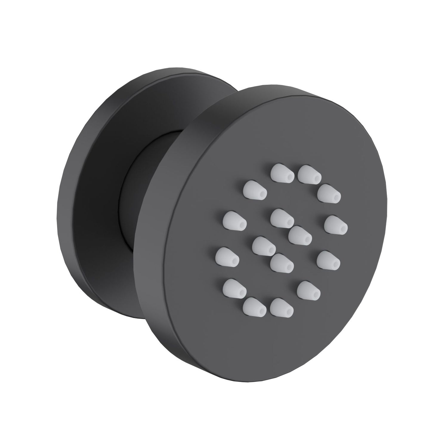 BJ04 matte black round brass adjustable body jet