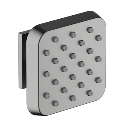 BJ05 brushed gunmetal rounded square brass adjustable body jet