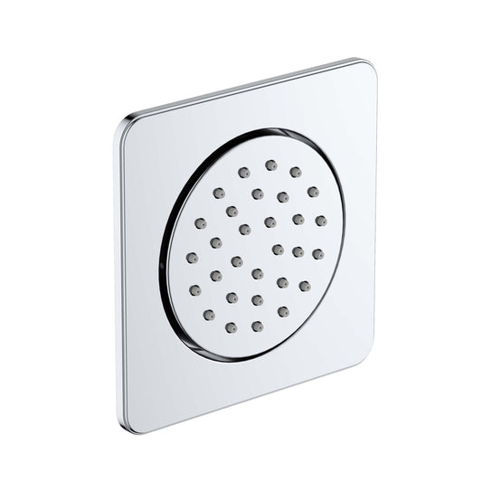 BJ08 chrome 130 mm square brass adjustable body jet
