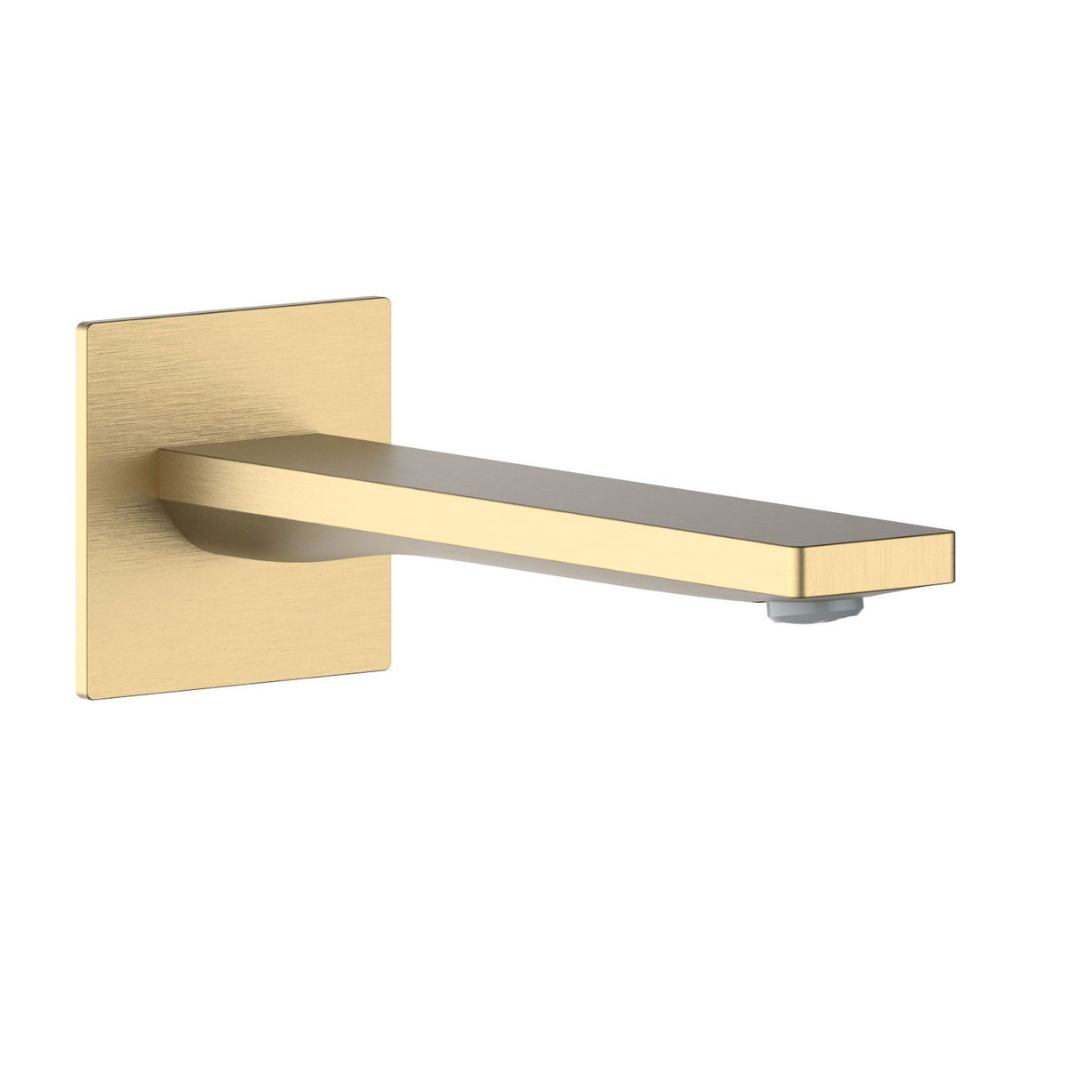 Aquavit Knox brushed brass wall-mounted solid brass bath spout BS0501