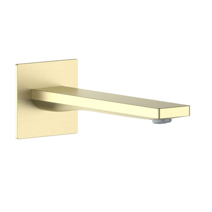 Aquavit Knox brushed gold wall-mounted solid brass bath spout BS0501
