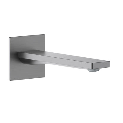 Aquavit Knox brushed gunmetal wall-mounted solid brass bath spout BS0501