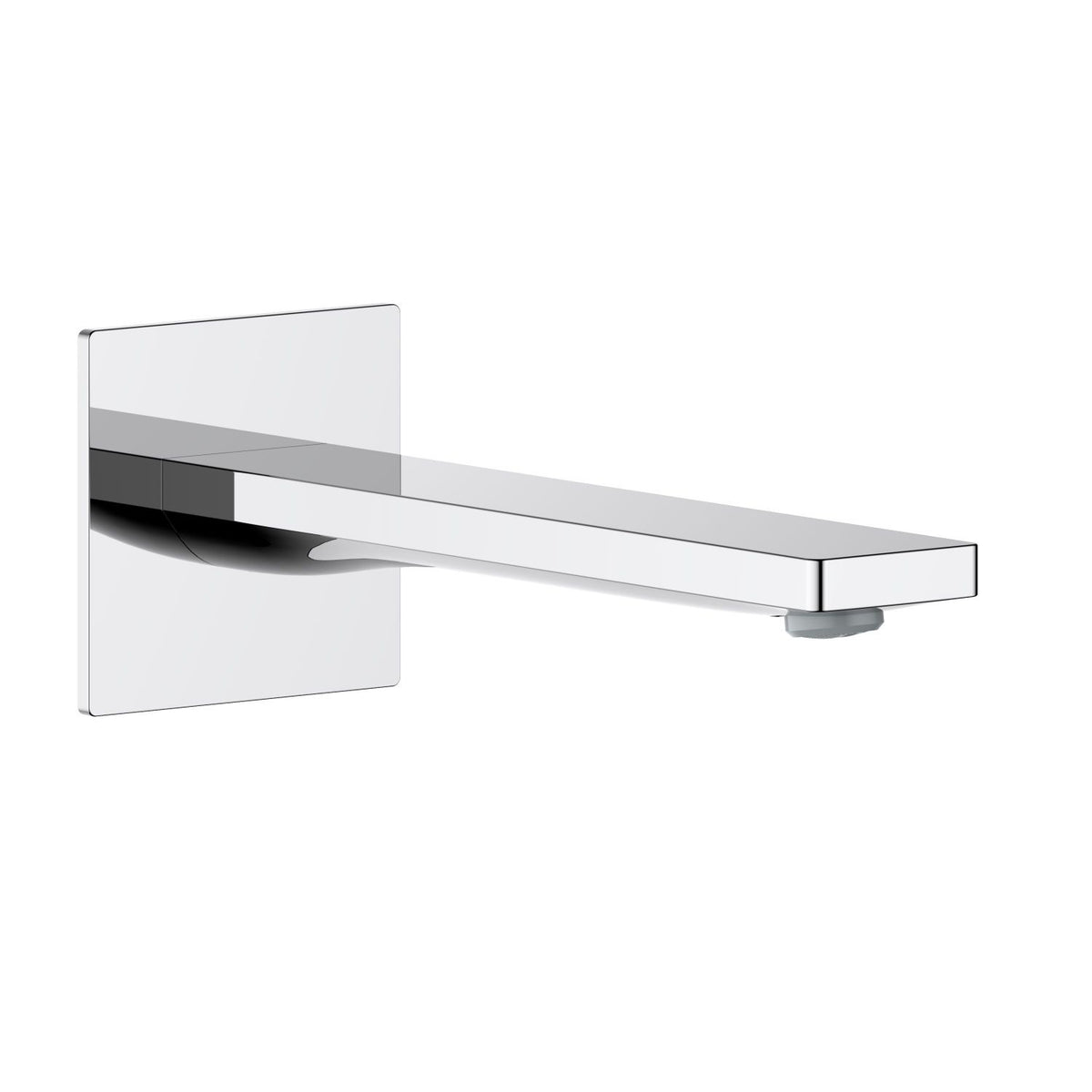 Aquavit Knox chrome wall-mounted solid brass bath spout BS0501
