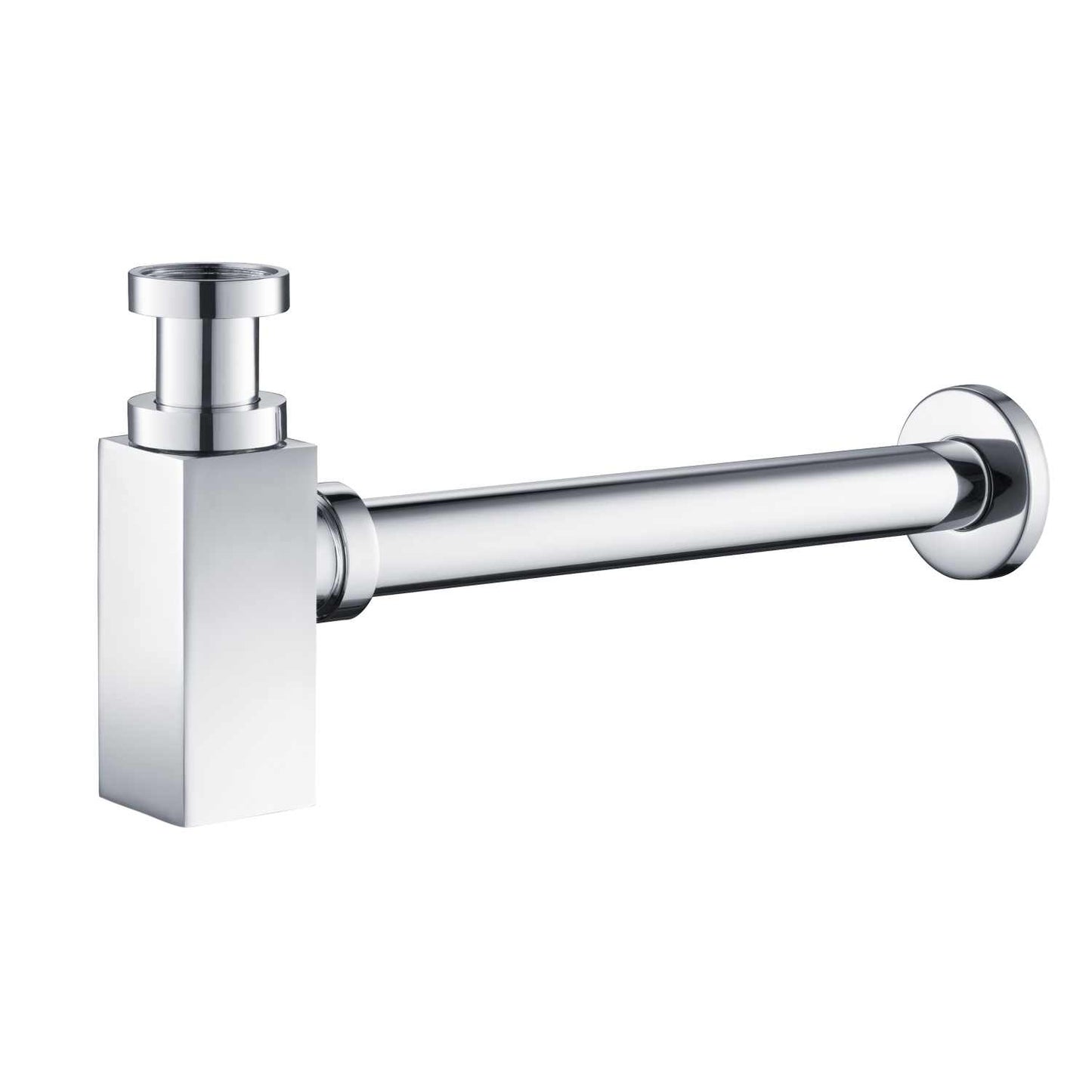Contemporary Square P Trap 1-1/4" x 1-1/4" Bottle Trap BT0002
