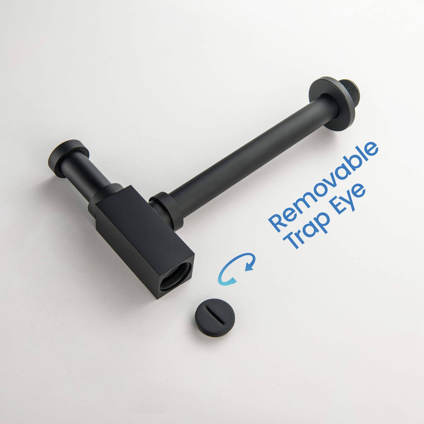 Contemporary Square P Trap 1-1/4" x 1-1/4" Bottle Trap BT0002