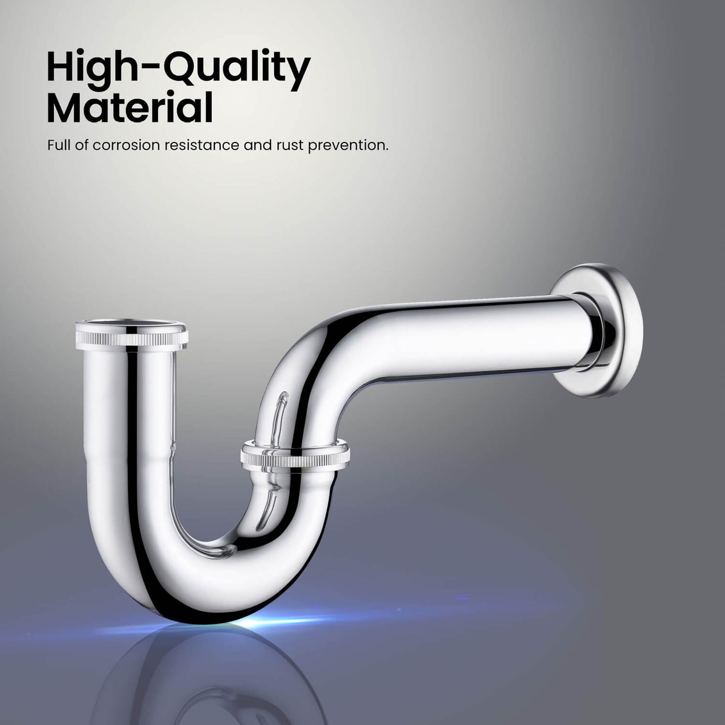 Aquavit Bathroom Sink Bottle P Trap Stainless steel Construction BT0006