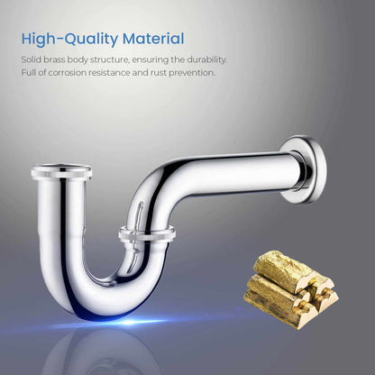 SUS304 P-Trap Corrosion-Resistant Plumbing Trap BT0008