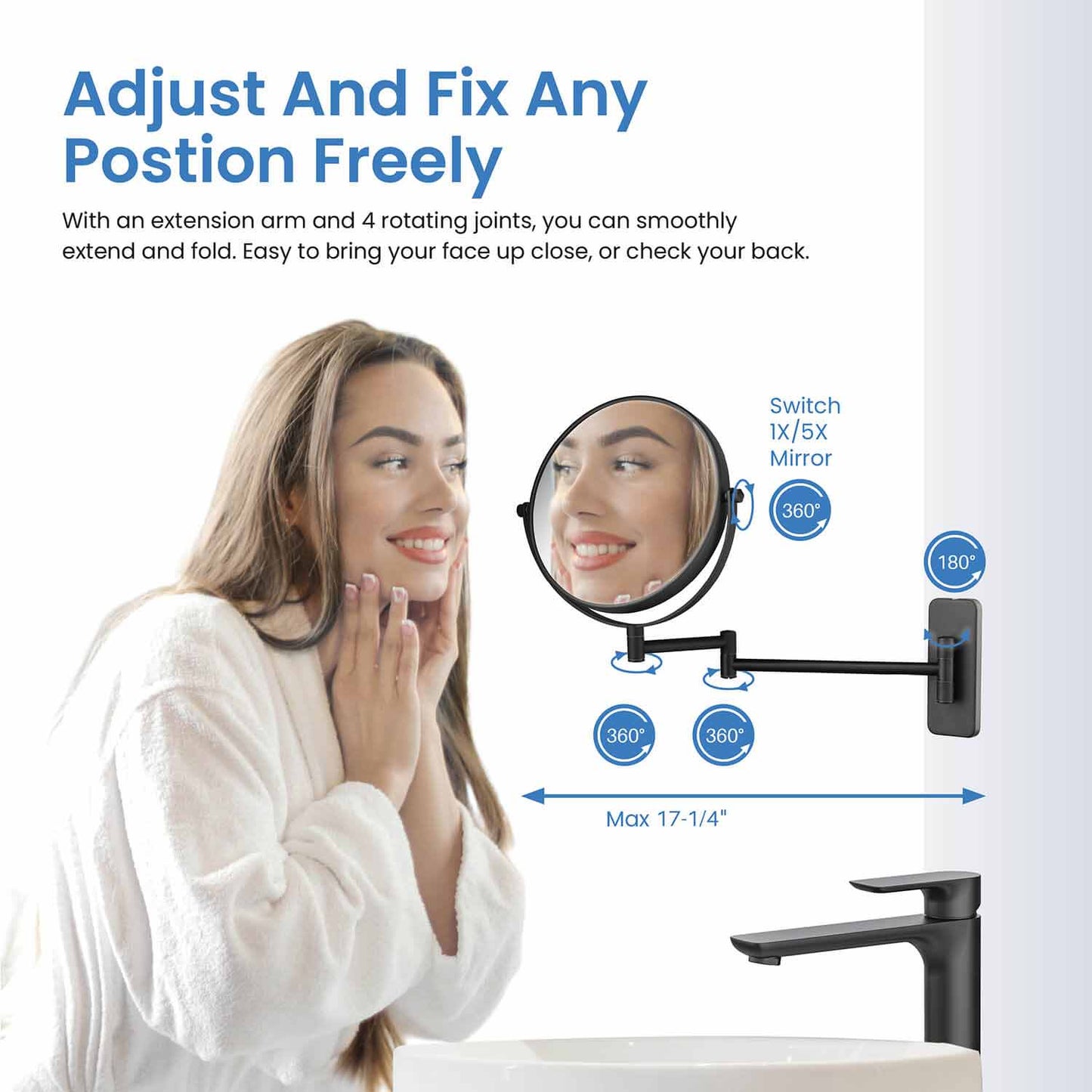 5X Zoom Professional Makeup Mirror CM011500