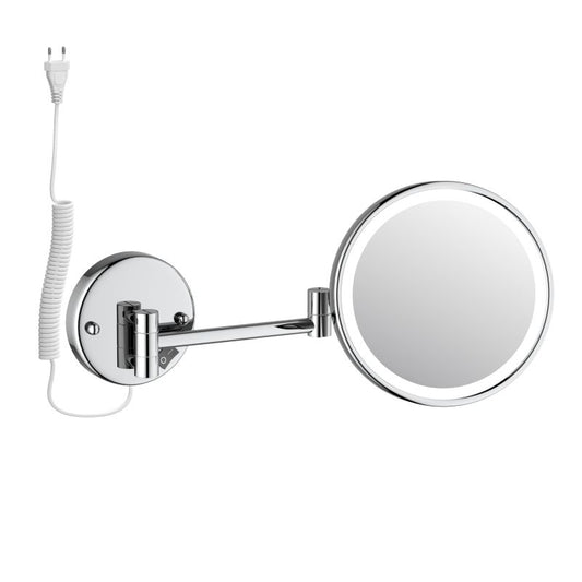 Aquavit Wall Mounted Brass 5 times magnify LED Mirror CM020501