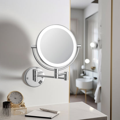 Aquavit Wall Mounted Brass LED Mirror CM03