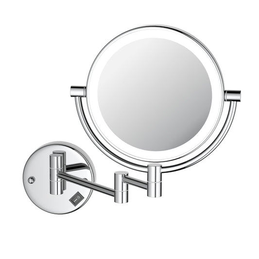 Luxury LED Cosmetic Mirror, 5X Magnification + Regular View CM031501