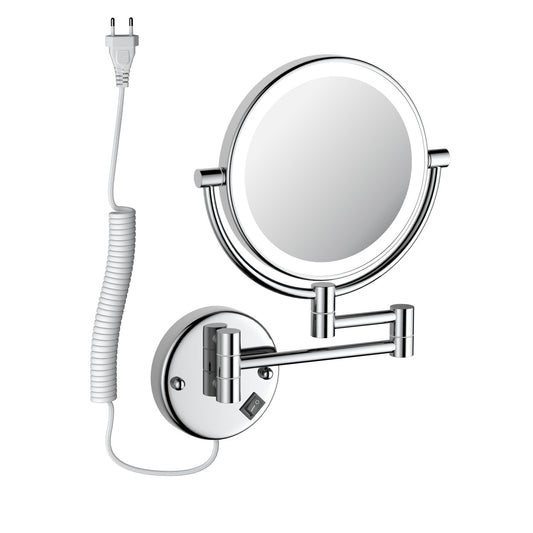 Premium Brass Beauty Mirror 5X Magnifier And Standard Side CM031502