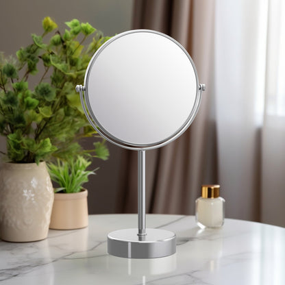 Dual-Sided Magnification Brass Beauty Mirror CM04