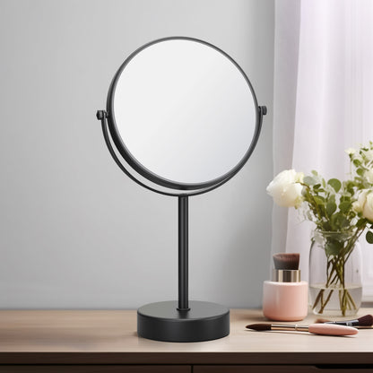 Dual-Sided Magnification Brass Beauty Mirror CM04