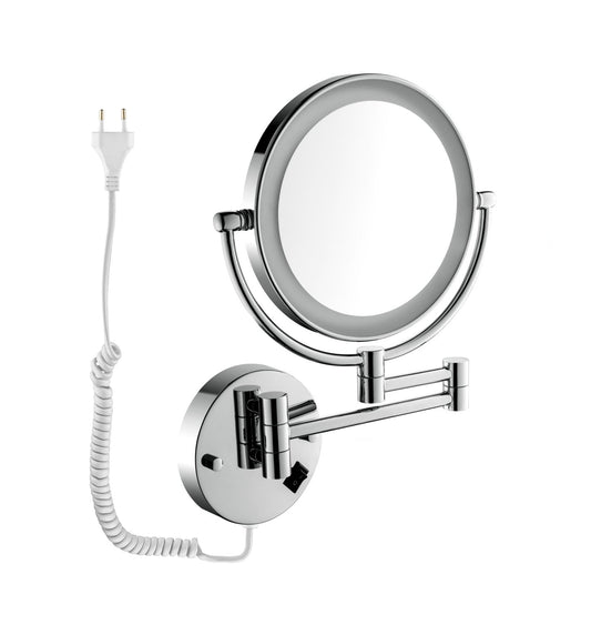Aquavit Brass Wall-mounted LED Makeup Mirror CM051301