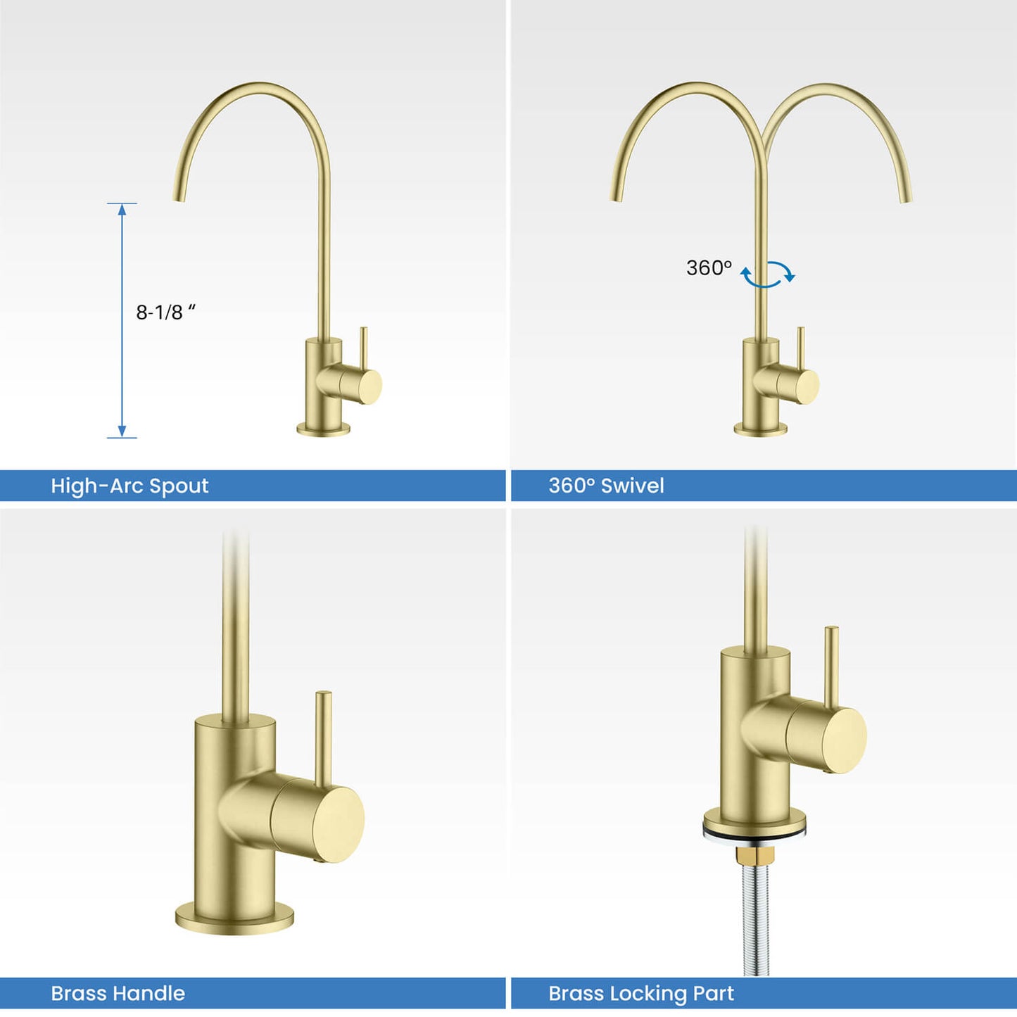 Lead-Free Brass Water Filtration Faucet FF1001