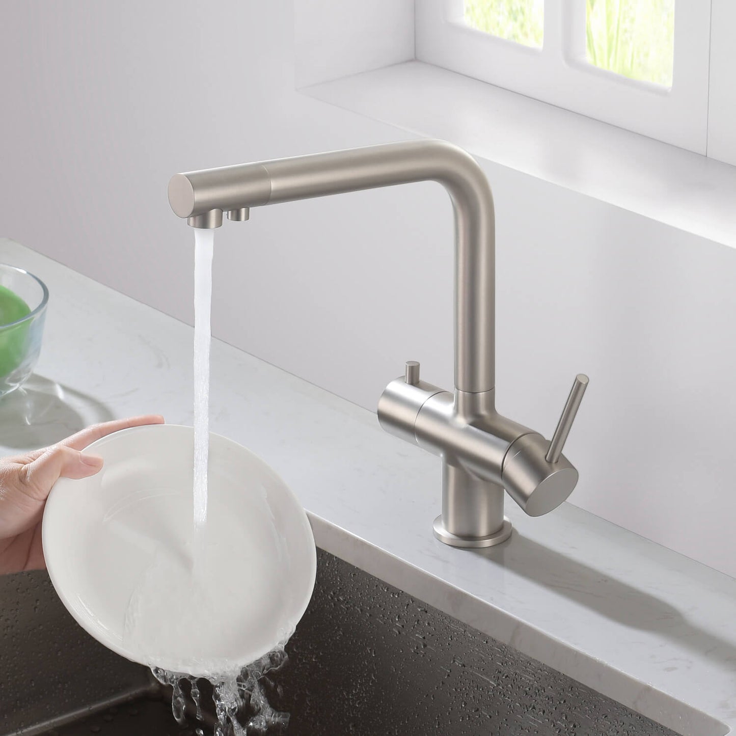 Aquavit Arena Series 3-in-1 Water Filter Kitchen Faucet FF10021
