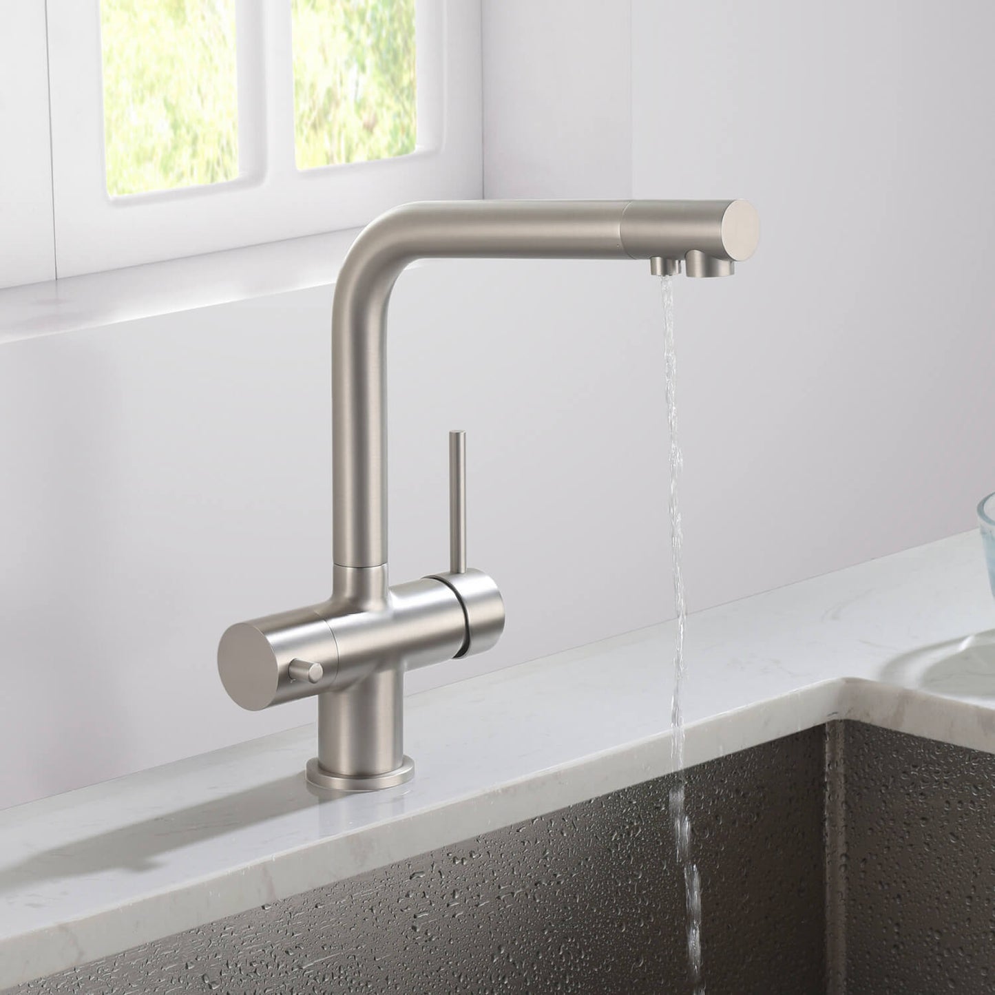 Aquavit Arena Series 3-in-1 Water Filter Kitchen Faucet FF10021