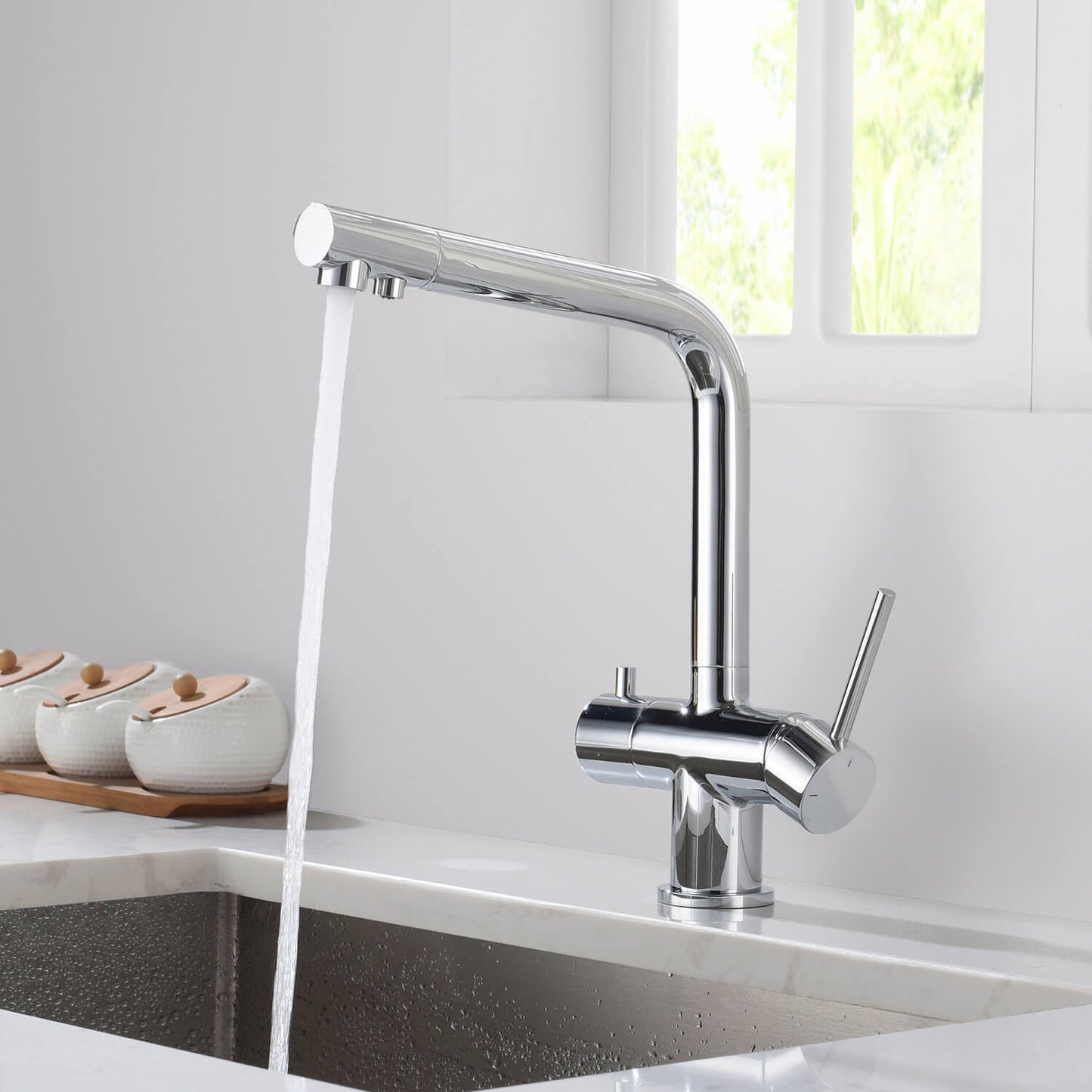 Aquavit Arena Series 3-in-1 Water Filter Kitchen Faucet FF10021