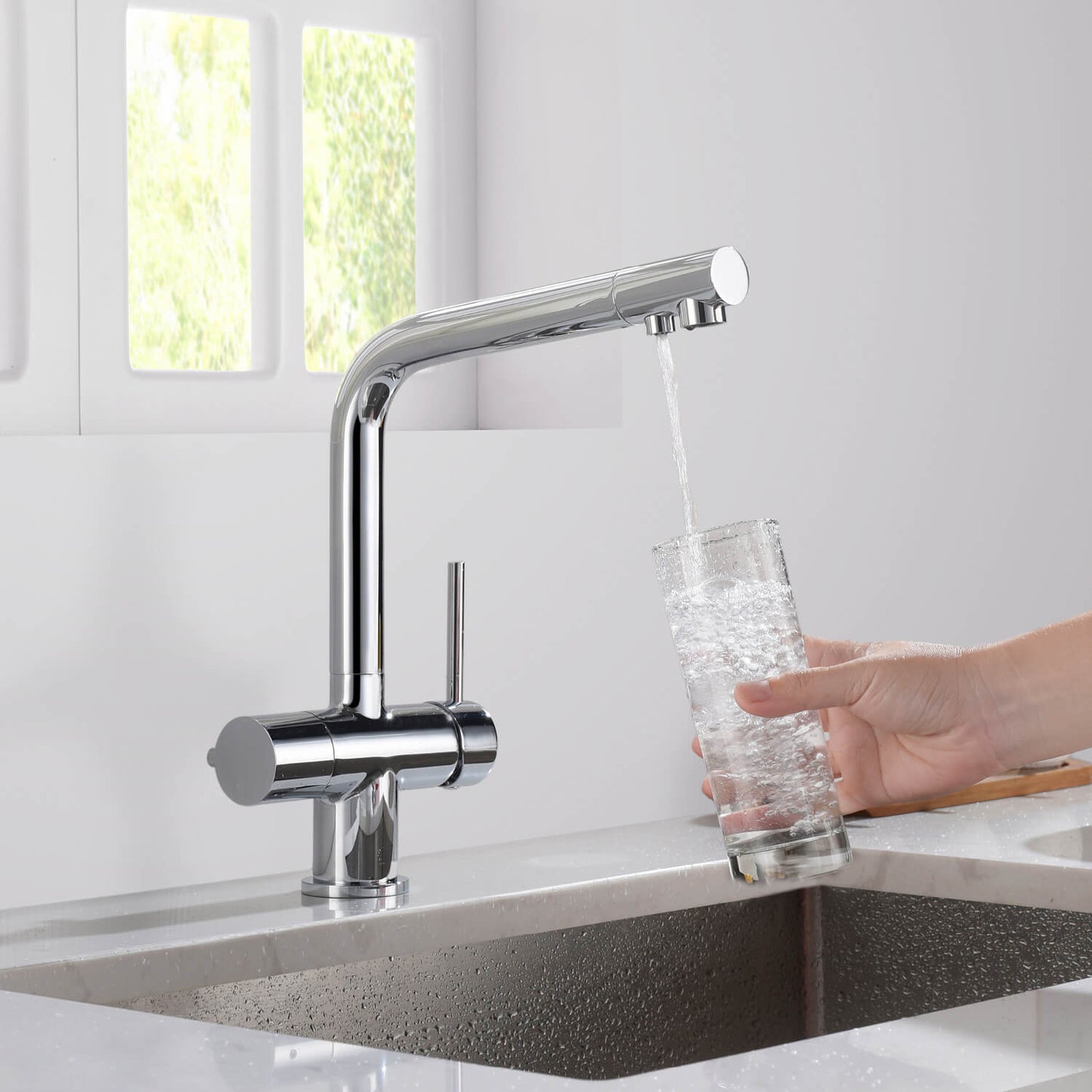 Aquavit Arena Series 3-in-1 Water Filter Kitchen Faucet FF10021