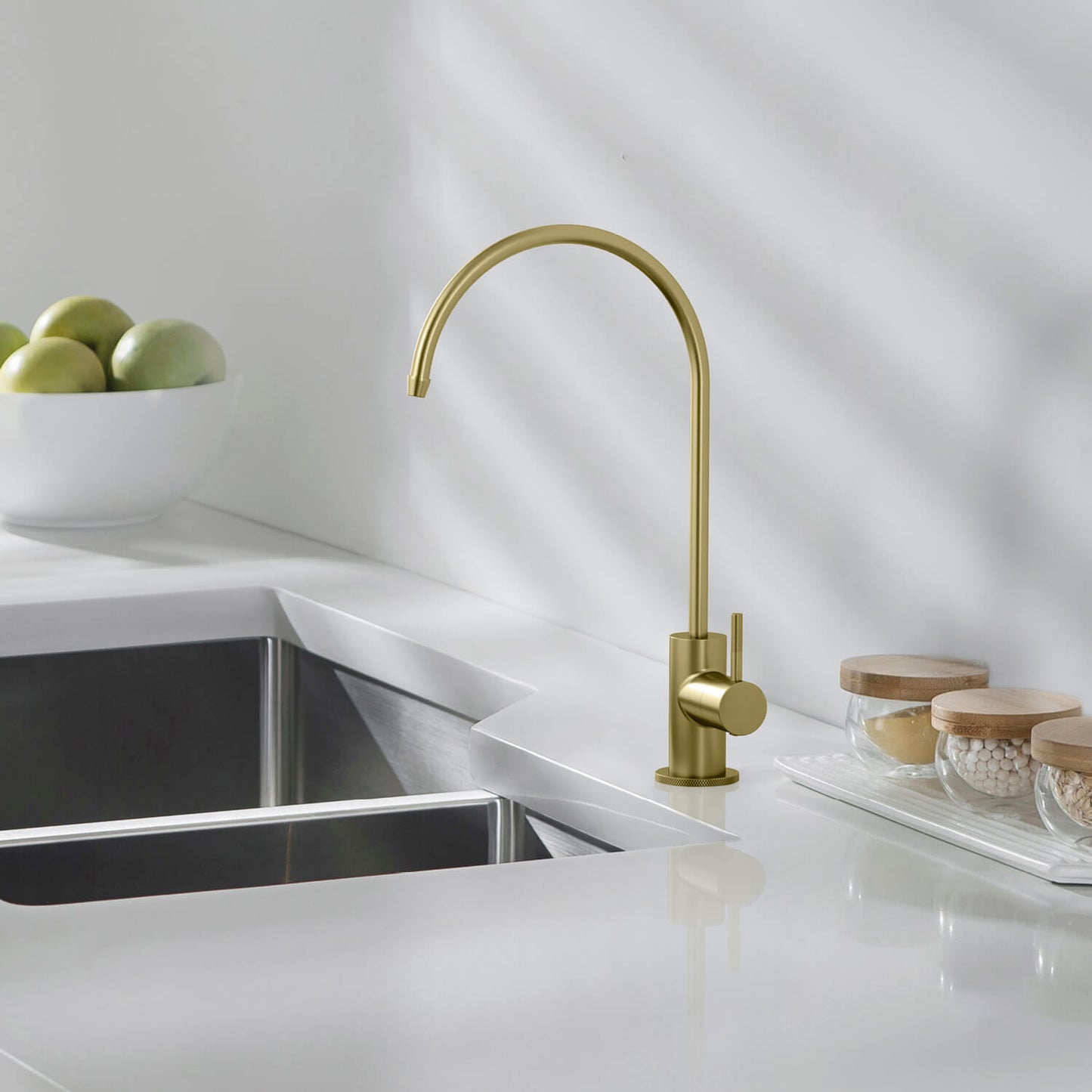 Knurled Handle Lead-Free Brass Water Filtration Faucet FF1023