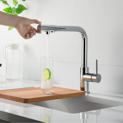 Stylish Brass Water filter Kitchen Mixer with 360° Swivel Spout FF1112