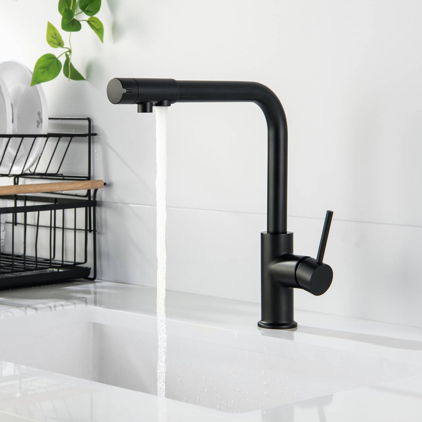 Stylish Brass Water filter Kitchen Mixer with 360° Swivel Spout FF1112